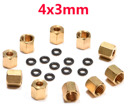 PORCA COM ORING PARA CONECTOR GRANDE E MANGUEIRA 4x3mm