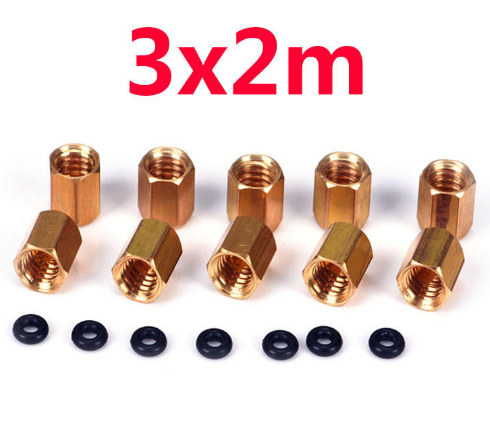 PORCA COM ORING PARA CONECTOR PEQUENO E MANGUEIRA 3x2mm