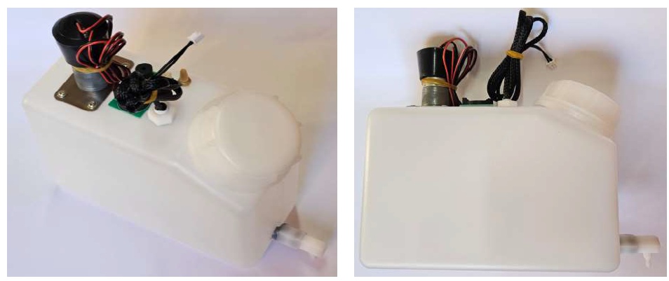 Bulk 1,5L Transparente para tinta branca com alarme e misturador
