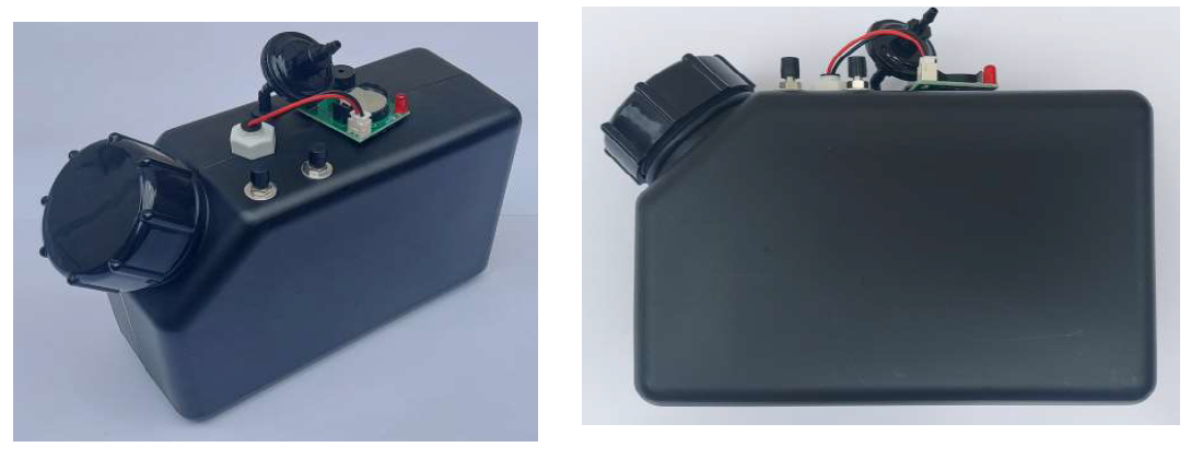 Bulk 1,5L preto para tinta branca com alarme e misturador para UV