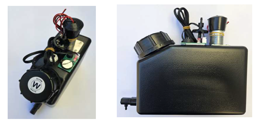 Bulk 1,5L preto com alarme para UV